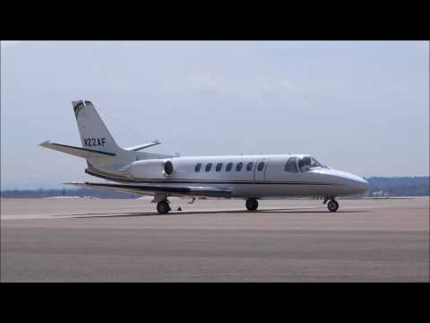 Cessna Citation V - Engine Start, Taxi, Takeoff