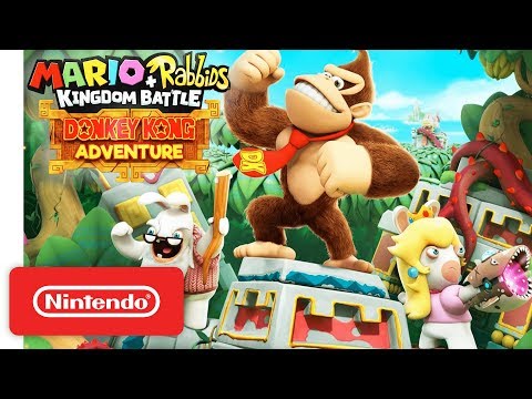 Mario + Rabbids Kingdom Battle Donkey Kong Adventure - Launch Trailer - Nintendo Switch