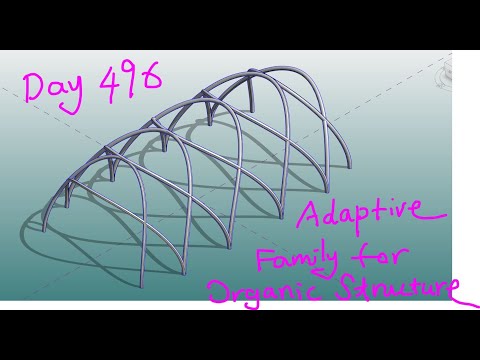 Everyday Revit (DAY 496) - Adaptive Family for Organic Structure