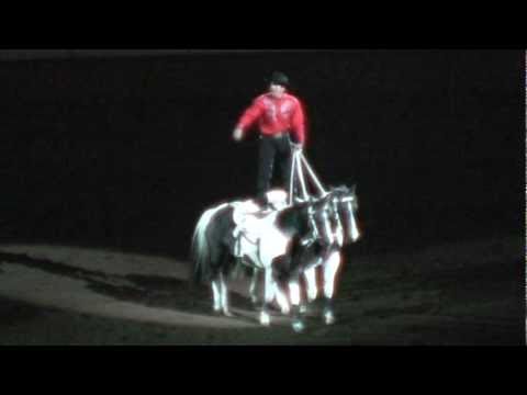 Night of the Horse 2011 - Tommie Turvey riding Roman on 2 horses