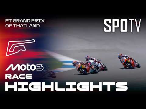 Torehan Luar Biasa Veda Pratama di Race Pertama! Quiles Kalah Tipis - Moto3 Race | MotoGP™ Thailand