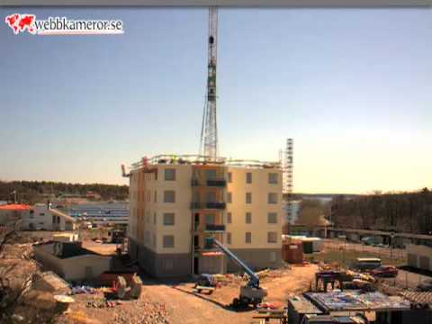 Byggfilm - Bygget av ett hyreshus på Tändsticksområdet i Västervik