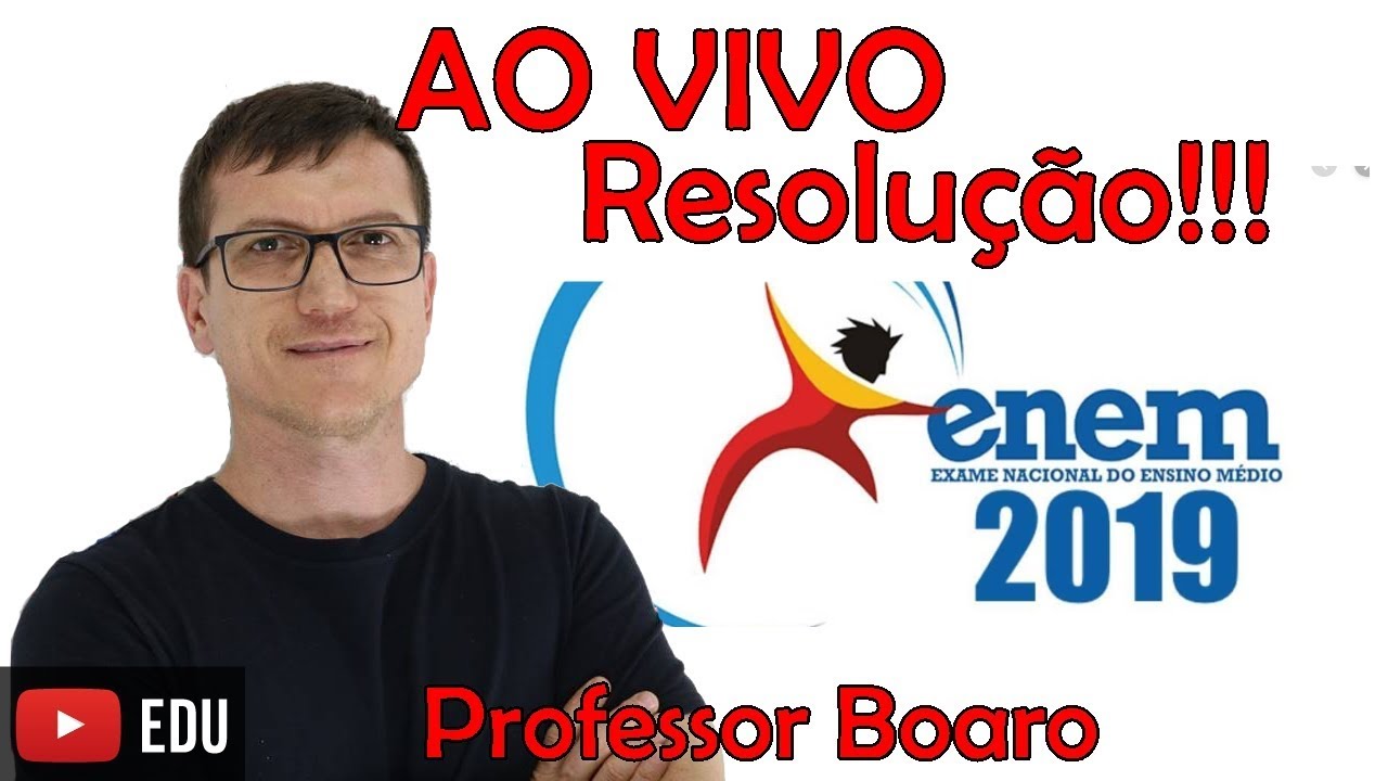GABARITO e RESOLUÇÃO ENEM 2019 - FÍSICA - Professor Boaro