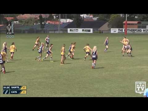 2017 BDAFL Round 1 GE Women's Highlights - Maitland Saints v Muswellbrook Cats