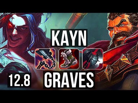 KAYN vs GRAVES (JNG) | 6/0/12, 68% winrate, Dominating | EUW Master | 12.8