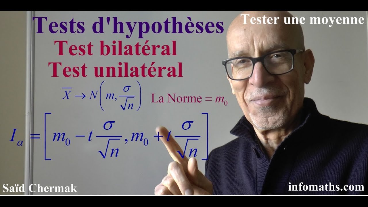 TESTS D'HYPOTHÈSES. TEST BILATÉRAL. TEST UNILATÉRAL
