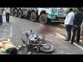 बाइक सवार युवक की सड़क दुर्घटना में ? accident news | aaj ka t