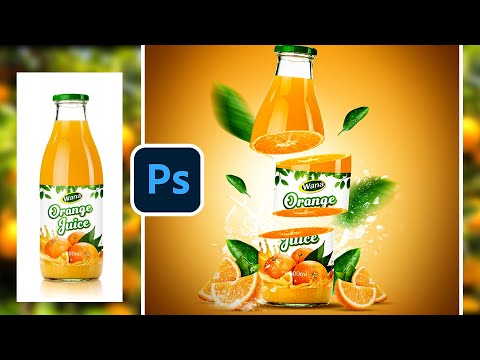 Photoshop 101 | Orange juice Creative Poster Design | Photoshop Tutorial