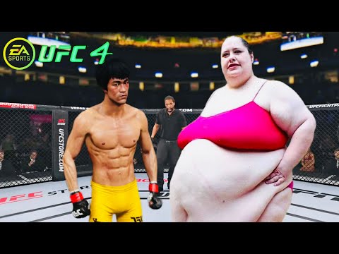 PS5 | Bruce Lee vs. Big American Woman Boss  (EA Sports UFC 4)🥊