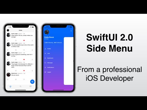 Side Menu in SwiftUI 2.0 Like A Professional | Select Menu Options