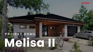 Projekt domu Melisa II z garażem 1-st. [A]: dom parterowy od Extradom.pl