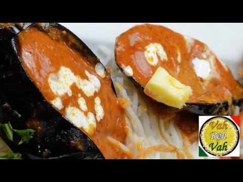 Eggplant Makhani - By VahChef @ VahRehVah.com