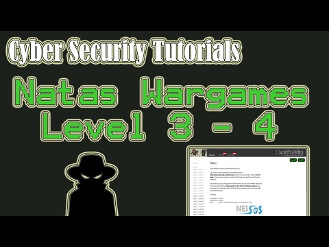 Natas Wargames OverTheWire: Level 3 - 4 | Cyber Security | OverTheWire
