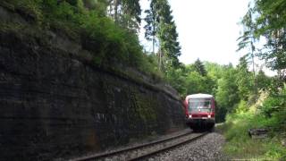 preview picture of video 'VT 628.2 bei Schwarzburg'