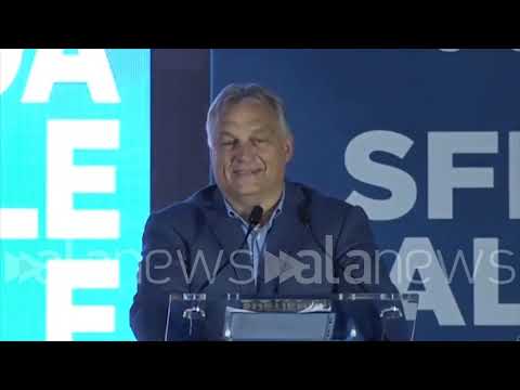 Atreju, the audience chants "Come on, boys from Buda" for Orban