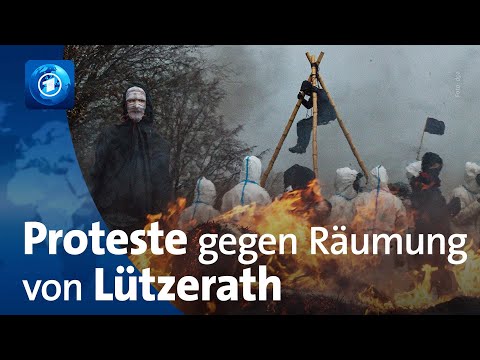 Proteste in Lützerath: Zusammenstöße zwischen Aktivist:innen und Polizei