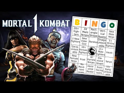MORTAL KOMBAT 1 Roster Prediction Bingo
