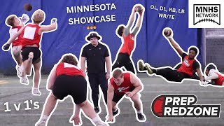 Prep Redzone Stock Up Showcase (Minnesota) Highlights/Film - 1 vs 1 Passing & 1 vs 1 Blocking