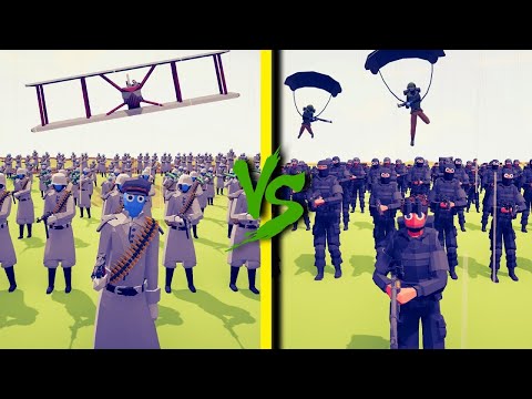 SWAT TEAM vs WW2 ARMY - Totally Accurate Battle Simulator TABS