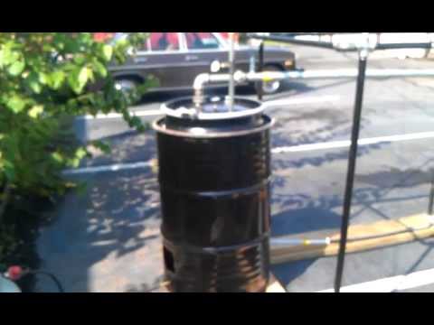 My newly constructed fuel making still in operation