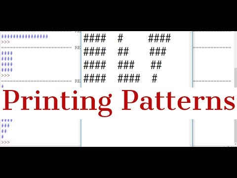 21 Python Tutorial For Beginners Printing Pattern In Python
