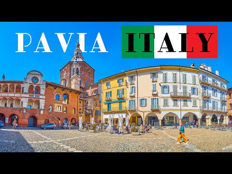 Pavia city stroll, Lombardy, Italy