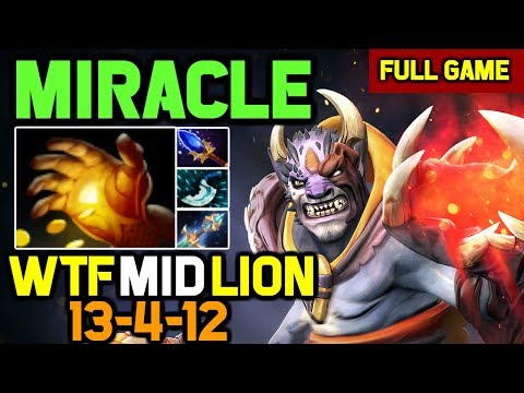 OMG! Miracle plays Lion Mid in 7.21 vs OD and PA Lineup