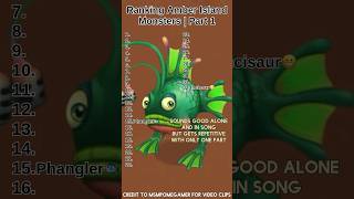 Ranking Every Amber Island Monster - My Singing Monsters | Part 1 #msm #amberisland #ranking