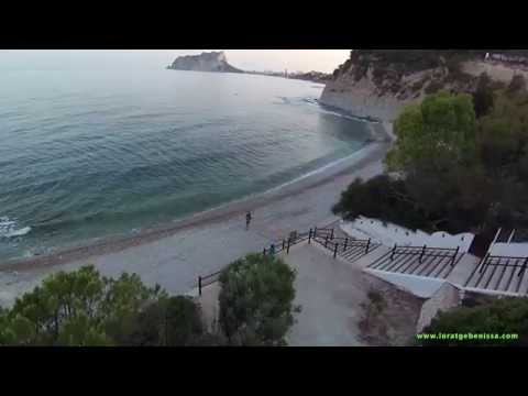 Cala Baladrar de Benissa a vista de pájaro (Drone)