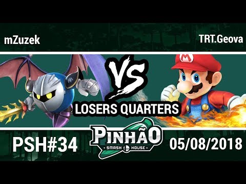 [PSH #34] mZuzek (Meta Knight) vs TRT.Geova (Mario) - Losers Quarters