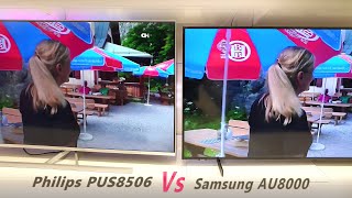 Philips PUS8506 vs Samsung AU8000 Smart 4k TV