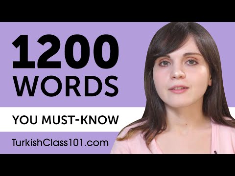 1200 Words Every Turkish Beginner Must Know