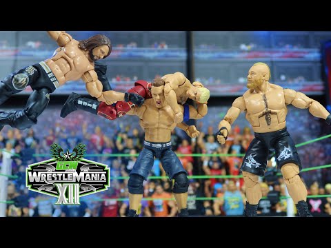 Casino Gauntlet WWE Action Figure Match! GCW Wrestlemania 12!