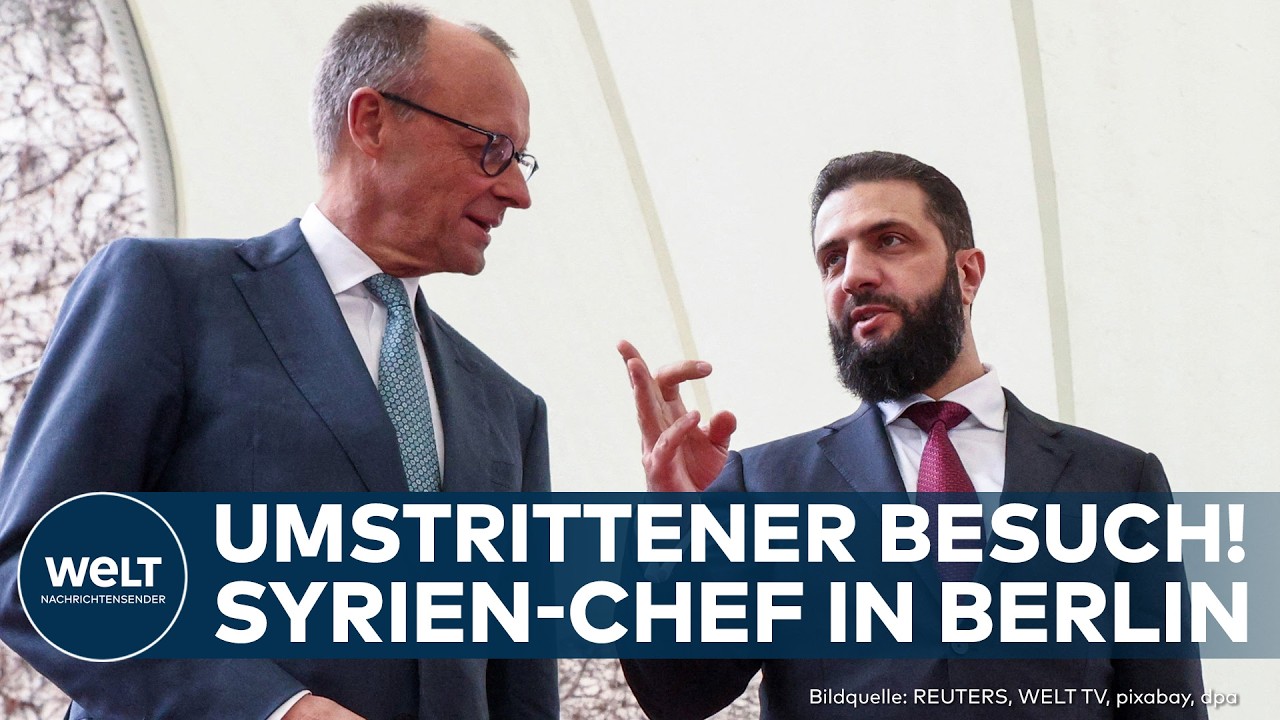 PRÄSIDENT IN DEUTSCHLAND: "Syrien sei touristisch attraktiv" - Ahmed Al-Scharaa in Berlin