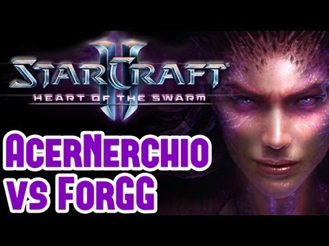 Starcraft 2 Heart of the Swarm Pro Match Video Nerchio (Zerg) vs ForGG (Terran) Cloud Kingdom LE