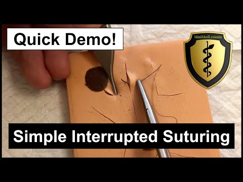 Simple Interrupted Suturing - Quick Demo in HD!