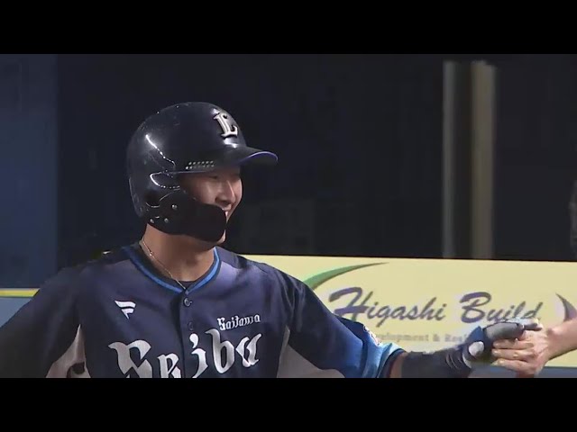 【6回表】2試合連続アーチ!! ライオンズ・山村崇嘉 ライトスタンドへの2ランホームラン!!  2023年10月3日 千葉ロッテマリーンズ 対 埼玉西武ライオンズ