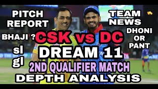 CSK vs DC dream11 team Prediction 2ND QUALIFIER MATCH DELHI vs CHENNAI dream 11  #Dream11TeamByNik