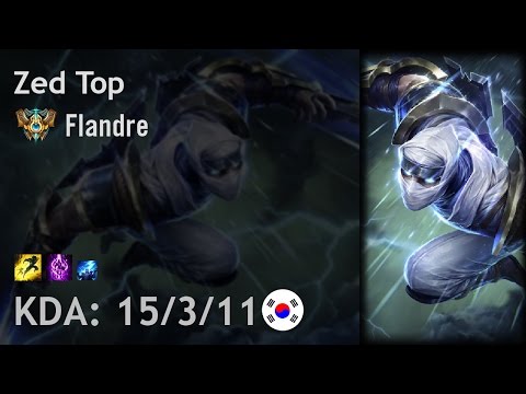 Zed Top vs Jayce - Flandre - KR Challenger Patch 6.24