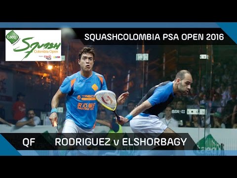 Squash: Rodriguez v Mar. Elshorbagy - SquashColombia PSA Open 2016 - QF Highlights