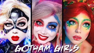 Gotham Girls MAKEUP Compilation - Harley Quinn, Poison Ivy, Catwoman!