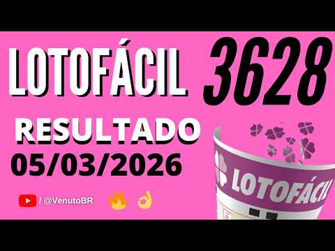 🍀 RESULTADO LOTOFÁCIL 3628
