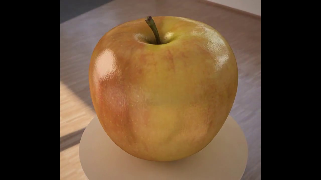 Яблочный фрукт 3D Модель
