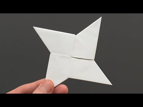 How To Make a Paper Ninja Star (Shuriken) - Origami