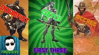 First Three Showcase! | Overwatch Character Showcase!!!