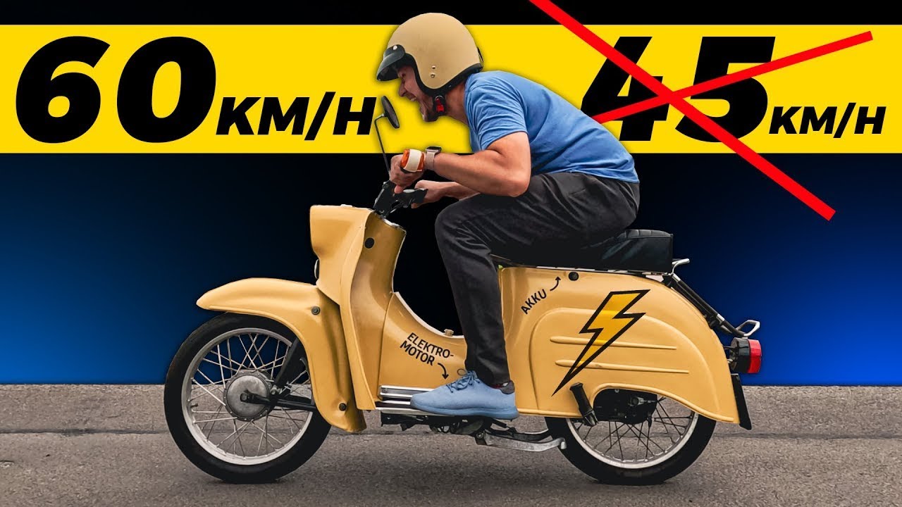45 km/h Grenze bei Mopeds ausgehebelt mit Elektro Schwalbe