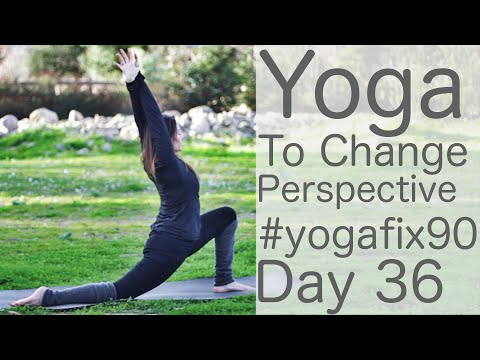30 Minute Hatha Yoga (Go Upside Down) Day 36 Yoga Fix 90 | Fightmaster Yoga Videos