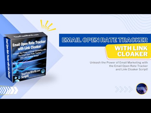 Email Open Rate Tracker with Link Cloaker video demo