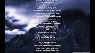 To Your Brethren in the Dark - Satyricon (lyrics OS)