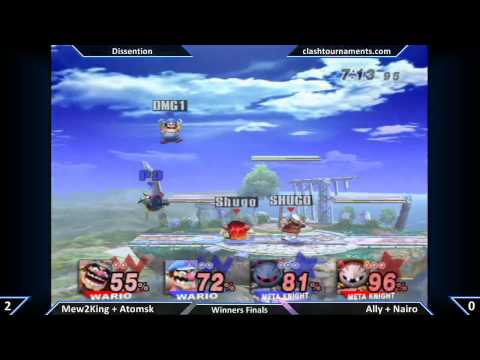 SSBB - Mew2King + Atomsk vs Ally + Nairo - Winners Finals - Dissention